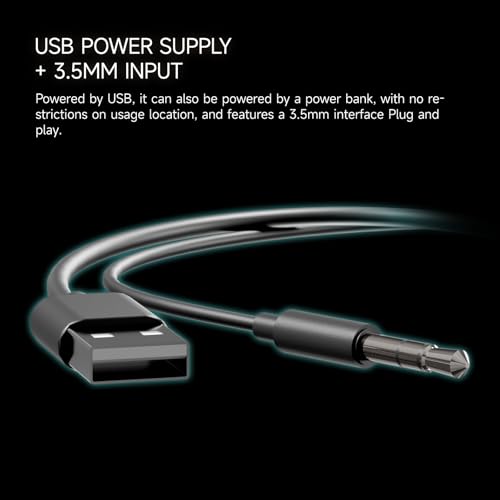 Computer Speakers, Gaming Soundbar for PC, USB Speakers, RGB Touch Lights | USB-A Powered 3.5mm Input, Compact Plug-and-Play for Desktop Laptop Monitor, Sound for Desktop, Laptop & Monitor