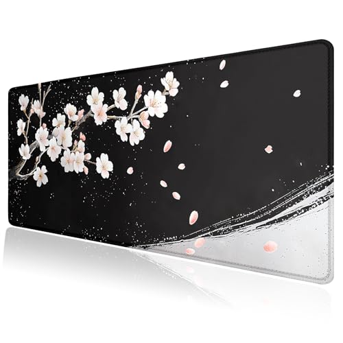 Large Mouse Pad, Desk Mat Computer Keyboard Pad Non-Slip Rubber Base Waterproof with Stitched Edges for Laptop Gaming, Office & Home 31.5 x 11.8 Inch (XL-16) - color: Xl-16