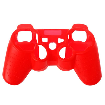 Silicone Case Soft Protective Skin Cover for PS3 Controller Gel Rubber Case Cover Replacement (Red) - color: Red