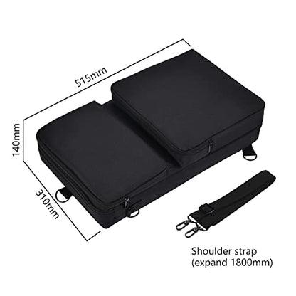 Padded DJ Controller Case for Pioneer DDJ-FLX4, DDJ SB3 400, Protector Bag Backpack Compatible with Hercules Inpulse 300, For Roland dj-202 / for Traktor Kontrol S2 Mk3 DJ Controllers Storage
