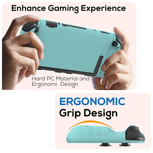 TIKOdirect Protective Case for Switch 2, Hard PC Slim Dockable Cover Case Designed for Switch 2 2025, Game Console and Joy Con Controllers, Blue - color: Blue