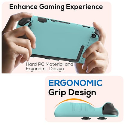 TIKOdirect Protective Case for Switch 2, Hard PC Slim Dockable Cover Case Designed for Switch 2 2025, Game Console and Joy Con Controllers, Blue - color: Blue