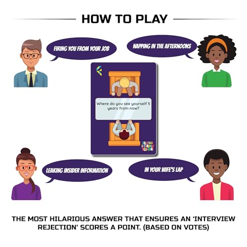Hilarious Interview Blunders, Funny Game for Adults, Game Nights, Travel Games, Board Games, Card Games for Adults, Party Games, Funny Games, Board Games for Family Night