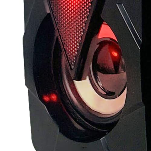 Pomya Gaming Computer Speaker, Stereo Sound with Heavy Bass and RGB Light, USB Powered Desktop Speaker for PC Games and Movies