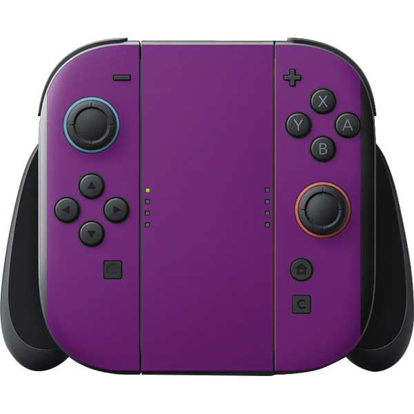 Skinit Decal Gaming Skin Compatible with Nintendo Switch 2 (2025) with Joy-Con - Purple Design - color: Purple - SOLIDX36