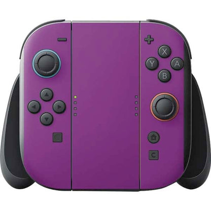Skinit Decal Gaming Skin Compatible with Nintendo Switch 2 (2025) with Joy-Con - Purple Design - color: Purple - SOLIDX36