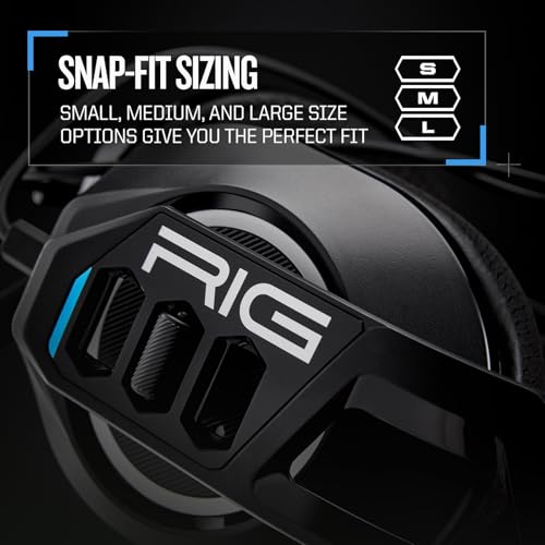RIG 300 PRO HS Wired Gaming Headset | For PlayStation PS5 and PS4 - Universal 3.5mm compatibility – Flip-to-Stow Mic, 40mm Speakers, 1.2-meter cable - Black - color: Black