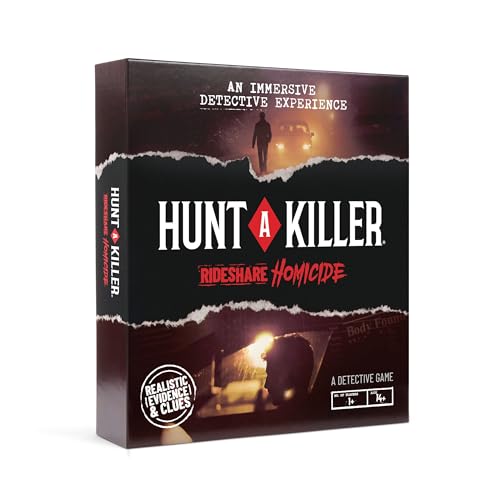 Hunt A Killer: Rideshare Homicide - Solve a Modern Day True Crime, Murder Mystery Games for Adults, Ages 14+, Perfect for Fans of Unsolved Mysteries and Cold Cases who Love the Hunt for a Killer - style: Rideshare Homicide