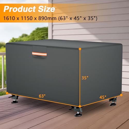 EVRBUL Foosball Table Protection Cover Soccer Table Cover Waterproof Outdoor/Indoor UV Resistant ，Heavy Duty 420D，63"x45"x35"