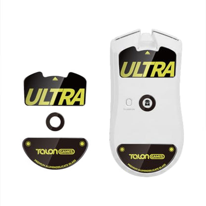 TALONGAMES Curved Edges Ultra Strong Glass Mouse Skates Feet Compatible with Razer Viper V4 Pro Gaming Mouse Feet Replacement,Super Smooth Glide Fast and Durable Sole - color: For Viper V4 Pro