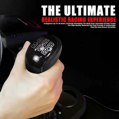 Staidkare USB American Truck Simulator Shifter 18 Speed Gear Shift Knob for PC ATS ETS2 | Compatible with Logitech G27 G29 G920 Thrustmaster TH8A Fanatec Sim Racing Wheels