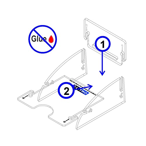 LITKO Standard Card Deck Holder | Single Pile, 40-60 | US/EU 70x100mm | Playing card tray for Magic, Pokémon & TCGs | Angled finger notch | Snap-fit, no glue | Laser-cut acrylic - color: Clear, size: Holds 40-60 Standard Cards. Single Pile
