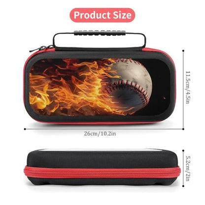 AoHanan Baseball on Fire Switch Compatible Game Case - Hard Shell Travel Protection with 20 Games Cartridge Capacity - color: Baseball on Fire