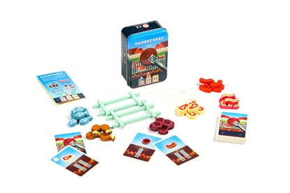 Alley Cat Games Barbecubes, for Ages 6 and Up, 2 to 6 Players | Fast-Paced BBQ Balance Game with Tongs, Stacking Food Pieces, and Elimination Gameplay, Kids, Family, and Game Night Fun