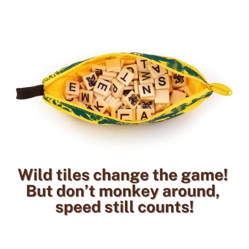 Bananagrams WildTiles Vocabulary Building and Spelling Improvement Lettered Tile Game for Ages 7 and Up - style: Wild Tiles