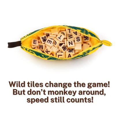 Bananagrams WildTiles Vocabulary Building and Spelling Improvement Lettered Tile Game for Ages 7 and Up - style: Wild Tiles