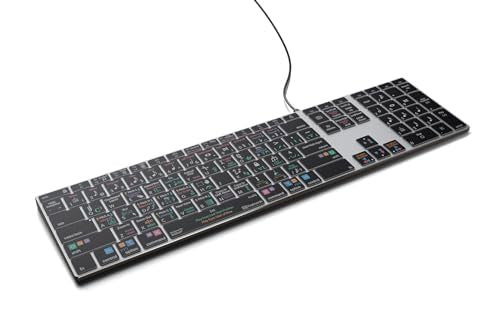 KB Covers - Dorico Backlit Pro Aluminum Keyboard - macOS - US | Music Composition & Notation | Music Scoring Shortcuts | Keyboard for Musicians & arrangers - style: Mac