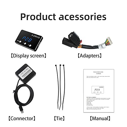 Throttle Response Controller 9 Drive Modes Smart Electronic Racing Accelerator Compatible with Dodge Challenger Ram Jeep Cherokee KJ KK Wrangler JK Maserati Ghibli - size: 807