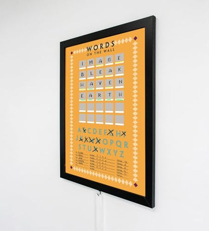 Words on The Wall Multi Player Game – (24x18x1) (Retro) - color: Retro