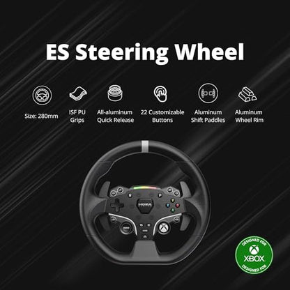 MOZA R3 Steering Wheel and Pedals Kit for Xbox(official Licensed) & PC: 3.9Nm Direct Drive WheelBase, 11-inch Racing Wheel, Pedals and Desk Clamp All-in-One Gaming Racing Simulator