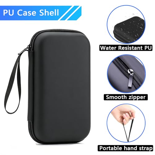 Carrying Case for Gameboy Advance SP | Accessories for GBA SP | Hard Storage Portable Bag for GBA SP - Holds 8 Game Cards& Charging Pocket