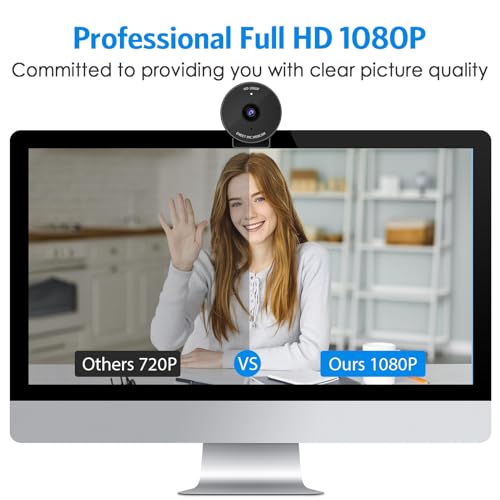 EMEET C950 1080P Webcam - USB Webcam with Microphone & Physical Privacy Cover, Auto Light Correction, Fixed Focus, USB Plug & Play, Ultra Web Cam w/ 70°View for Meeting/Online Classes/Zoom/YouTube - style: 1080P Ultimate Cost Effective