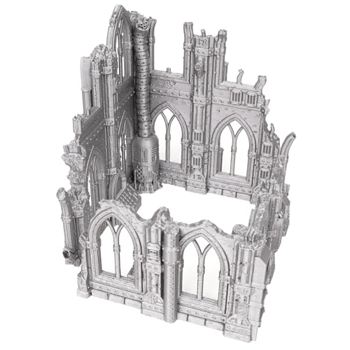 Sci-Fi Ruin Set 2 - Modular Sci-Fi Terrain for Tabletop Wargaming Competitive Ruins 28mm 32mm - style: One Set