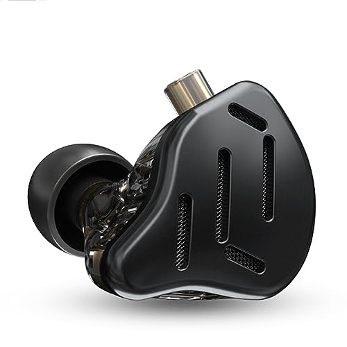 CCA KZ Zax in Ear Monitor Headphones 16 Units 7BA 1DD Hybrid Drivers HiFi IEM Earphones High Clarity Metal Gaming Earbuds with 2 Pin Detachable Cable - color: KZ ZAX Black, size: no mic