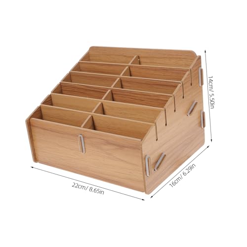 CHILDWEET Decks Card Wooden Organizer Card Sorting Tray Playing Game Holder Storage Organizer