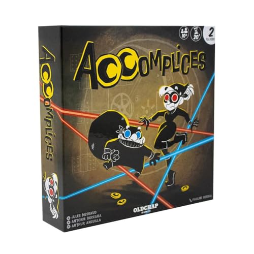 Accomplices Board Game | A Cooperative Board Game for 2 Players! Fast-Paced Laser Heist Adventure for Kids & Adults, Ages 10+, 2 Players, 20 Mins