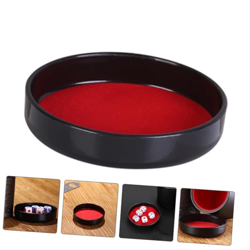 Kisangel 5pcs Plush Leather Dice Cup Lid Dice Shaker Accessory for Bar Props Ktv Game Party Props Supplies Cup Holder