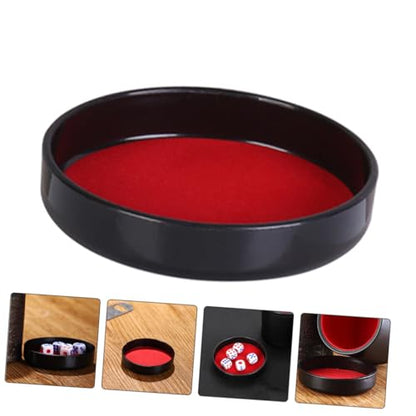 Kisangel 5pcs Plush Leather Dice Cup Lid Dice Shaker Accessory for Bar Props Ktv Game Party Props Supplies Cup Holder