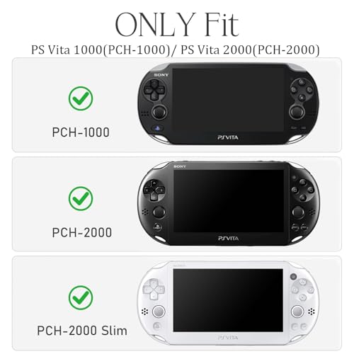 worfty Storage Case for PS Vita 1000/2000, Carrying Bag Compatible with PSVita PS Vita Slim Travel Bag(Case Only) (Game Start (Black))