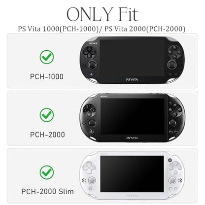 worfty Storage Case for PS Vita 1000/2000, Carrying Bag Compatible with PSVita PS Vita Slim Travel Bag(Case Only) (Game Start (Black))