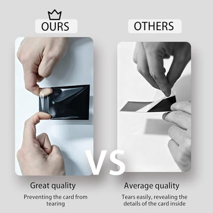 SANZIE Penny Card Sleeves Matte Card Sleeve Deck Card Protector Sleeves Trading Card Sleeve Fit for MTG, TCG, PTCG and Trading Cards 68 Count (Deep Gray) - color: Matt Deep-gray