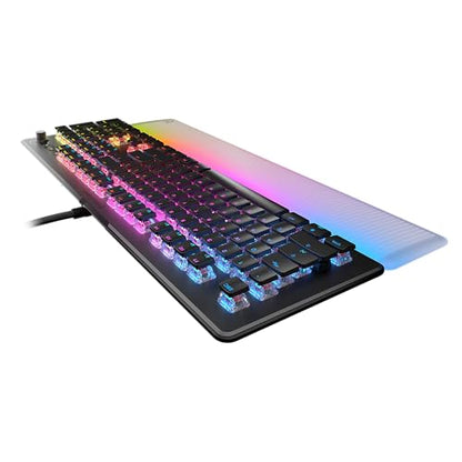 Turtle Beach Vulcan II Max Optical-Mechanical RGB Gaming Keyboard | Customizable RGB Keys & Palm Rest, Smart Keys, Titan II Linear Switches, Anodized Aluminum Top Plate, Media Controls, Black - color: Black