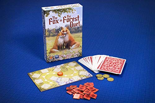 Renegade Game Studios Fox in the Forest Duet 2 Player Card Game | Cooperative trick-taking game for ages 10+. Features beautiful artwork and gems to collect during 30-minute gameplay