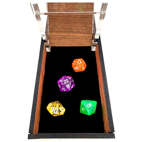 C4Labs 10" Tall Dice Tower – Walnut Veneer