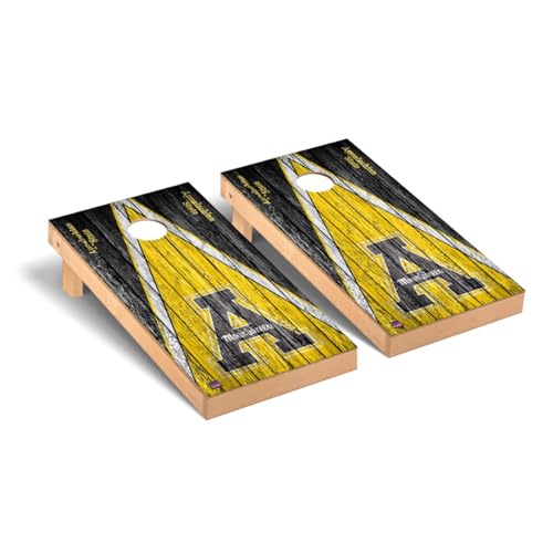 College Team Cornhole Boards, 2x4 Premium Corn Hole Board Set, Officially Licensed Cornhole Boards, Perfect for Tailgates - color: Appalachian, size: 2. Include Carrying Case