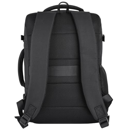 HILOMON Black Travel Backpack for Men Women, TSA Approved Personal Item Size fit for 18x14x8 Under Seat Backpack for Airplanes 15.6inch Laptop 30L Luggage Carry On Bag