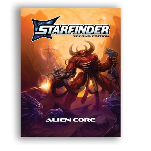 Starfinder Alien Core Hardcover - Complete Monster Manual with 200+ Creatures Like Dragons and Robots Second Edition