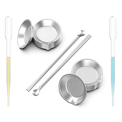 DIYESMART 36pcs Paint Tray Palettes, 2pcs Paint Stirrers and 2pcs droppers Suit for Airbrush Paint Mixing, DIY Art Craft Painting, Model Painting, Hobby Paint Model Building Tools, Lightweight… - size: 36022