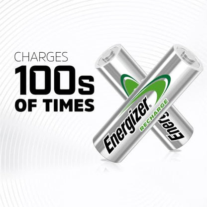 Energizer Power Plus Rechargeable AA Batteries (8 Pack), Double A Batteries - size: Standard, style: AA