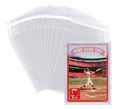 Top Loader Sleeves 200 Pack, Resealable Team Bags for 35-75PT Rigid Top Loader Card Holders - Penny Sleeves for 3"X4" Top Loaders Trading Card - size: 200 Pack