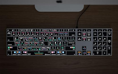 KB Covers - Dorico Backlit Pro Aluminum Keyboard - macOS - US | Music Composition & Notation | Music Scoring Shortcuts | Keyboard for Musicians & arrangers - style: Mac