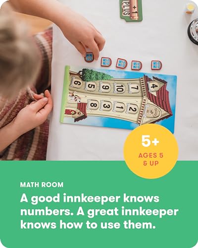 SimplyFun Math Room - Educational Game - Quick Thinking & Fun Games for Kids Ages 5 & Up - Fast Solving Addition & Subtraction Game - 2 to 4 Players - style: Math Room