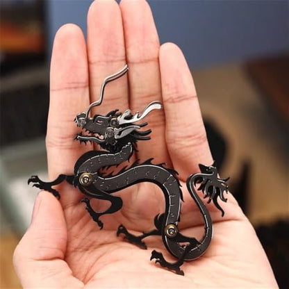 Zodiac Dragon 3D Metal Puzzle, Golden, 51 Pieces | DIY toys, Stainless Steel, Handmade puzzle,Model Kits, Building Blocks ,Assembly Gift for Adult - color: Zodiac Dragon Golden