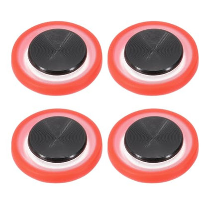 PATIKIL 4 Pcs Mobile Phone Game Joystick, Frosted Spiral Game Control Touch Screen Joystick with Storage Box for Mobile Tablet Smart Phone, Red - color: Red