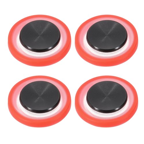 PATIKIL 4 Pcs Mobile Phone Game Joystick, Frosted Spiral Game Control Touch Screen Joystick with Storage Box for Mobile Tablet Smart Phone, Red - color: Red