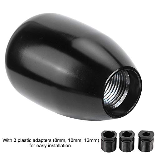 Dweekiy Gear Shift Knob,Car Universal Modification Manual Knob Gear Shift Head Shifter 6 Speed(Black) - color: Black